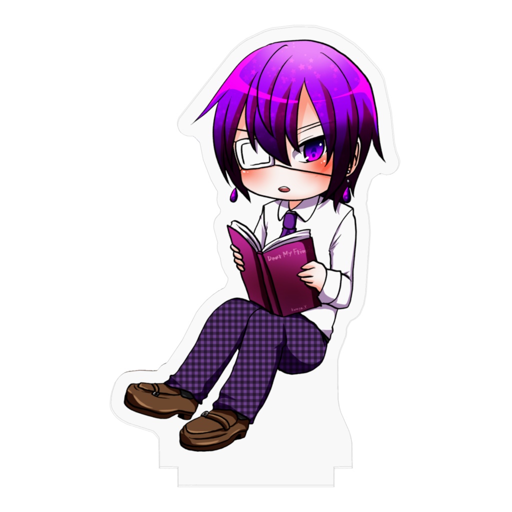 創作男子高校生 柚子原黒也 アクリルフィギュア