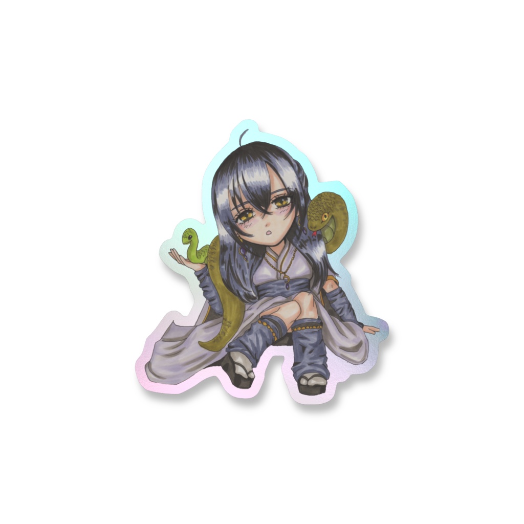 【十二美神】翠蓮(すいれん)オーロラ・スマホステッカー