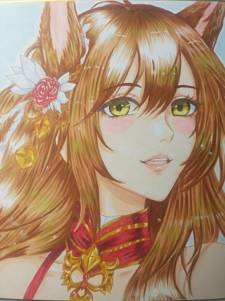 十二美神 ― 午神・駿華 ― 原画一点物 Shunka, Goddess of the Horse Zodiac – Original Art –