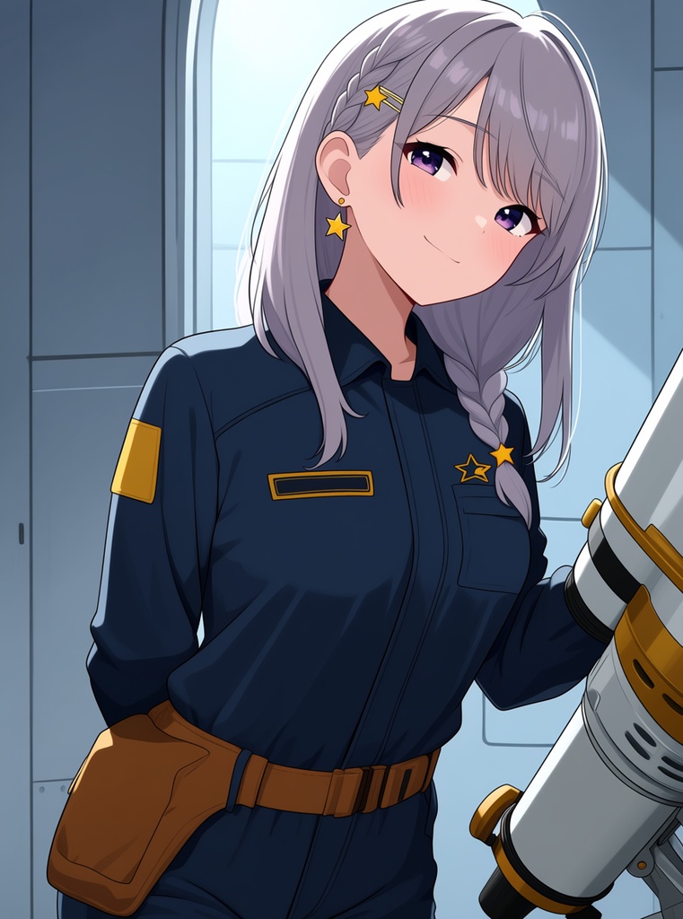 【AI生成/オリジナルキャラ】星詠ルナ 衣装違いイラスト集 Vol.2 - クリスマス・スキー・天文台職員など10種の衣装50枚