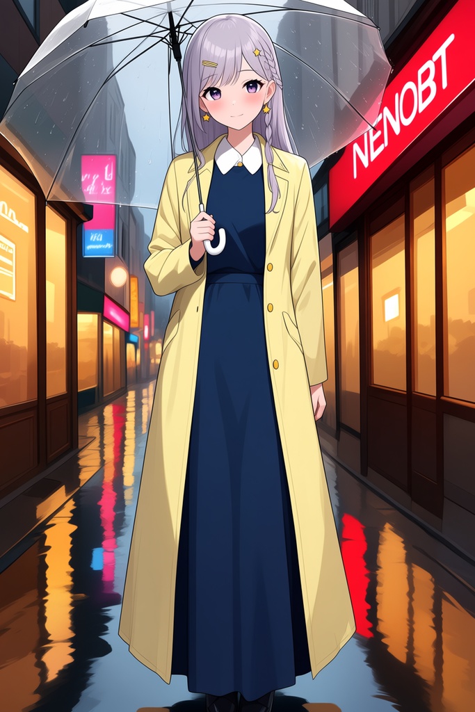 【AI生成/オリジナルキャラ】星詠ルナ 衣装違いイラスト集 Vol.2 - クリスマス・スキー・天文台職員など10種の衣装50枚