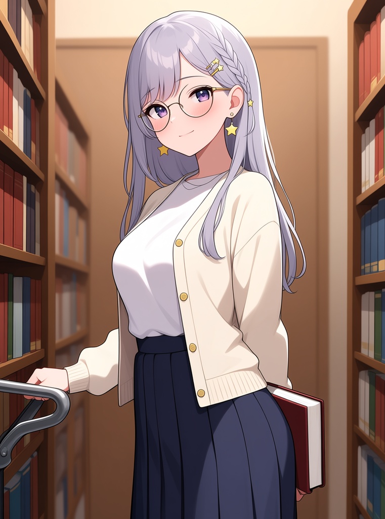 【AI生成/オリジナルキャラ】星詠ルナ 衣装違いイラスト集 Vol.2 - クリスマス・スキー・天文台職員など10種の衣装50枚