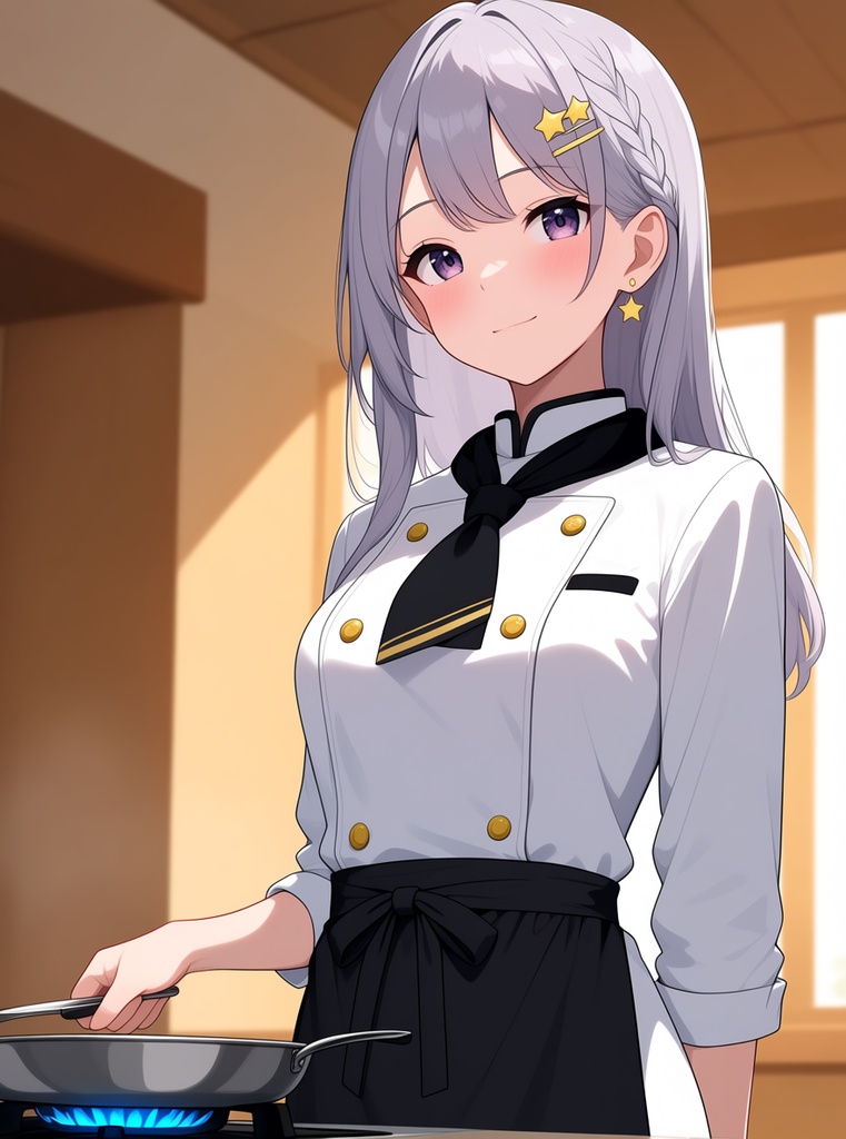 【AI生成/オリジナルキャラ】星詠ルナ 衣装違いイラスト集 Vol.3 - 陶芸家・獣医・キャビンアテンダントなど10種の職業衣装50枚