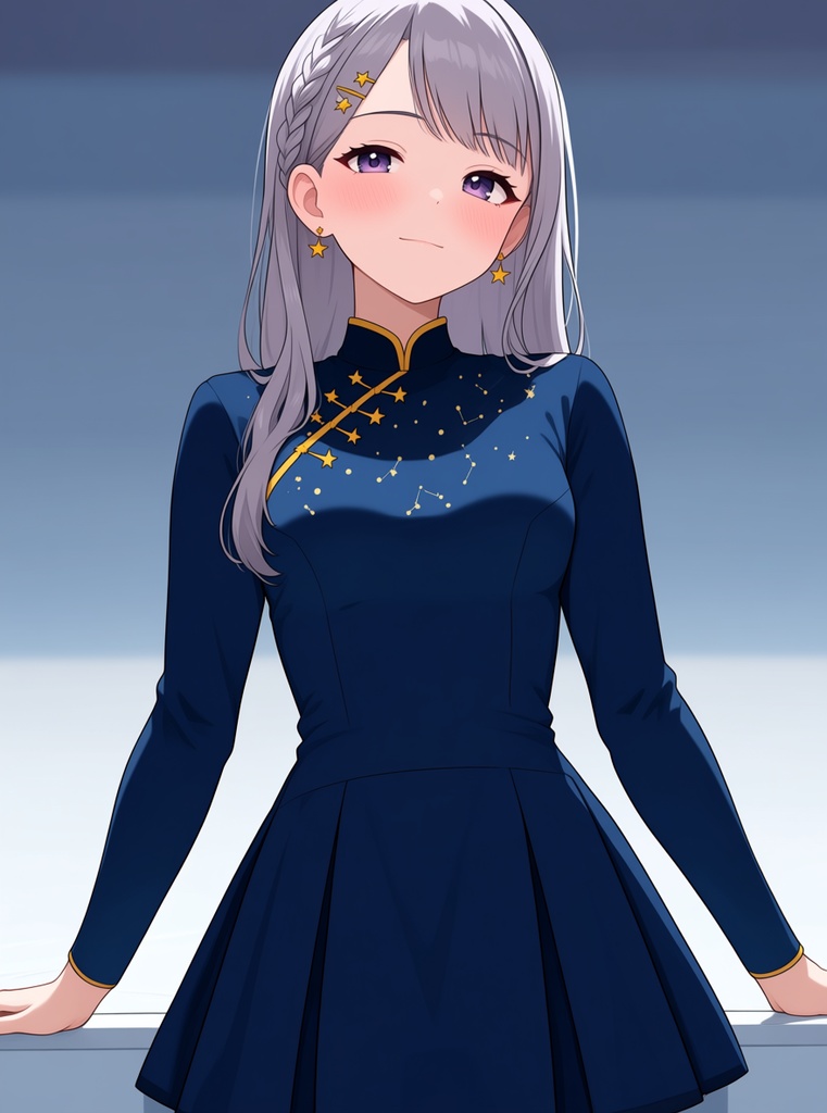 【AI生成/オリジナルキャラ】星詠ルナ 衣装違いイラスト集 Vol.4 - バリスタ・薬剤師・フィギュアスケートなど10種の衣装50枚