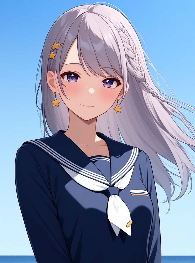 【AI生成/オリジナルキャラ】星詠ルナ 衣装違いイラスト集 Vol.4 - バリスタ・薬剤師・フィギュアスケートなど10種の衣装50枚