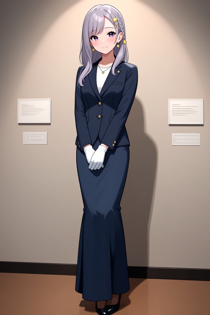 【AI生成/オリジナルキャラ】星詠ルナ 衣装違いイラスト集 Vol.4 - バリスタ・薬剤師・フィギュアスケートなど10種の衣装50枚