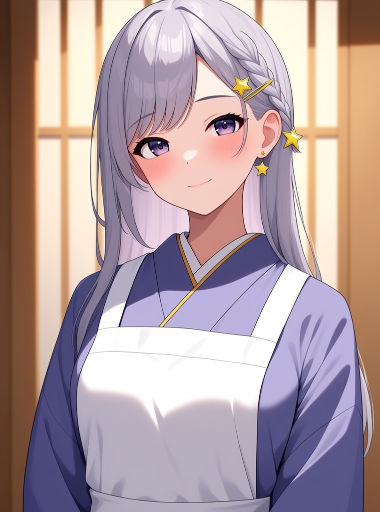【AI生成/オリジナルキャラ】星詠ルナ 衣装違いイラスト集 Vol.4 - バリスタ・薬剤師・フィギュアスケートなど10種の衣装50枚