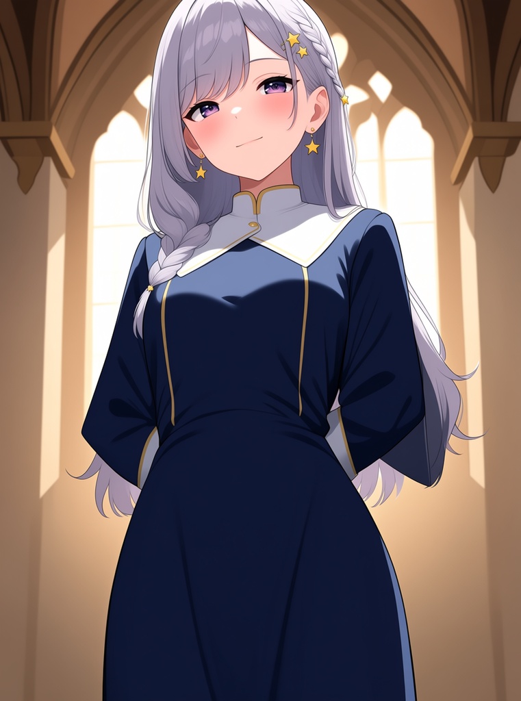 【AI生成/オリジナルキャラ】星詠ルナ 衣装違いイラスト集 Vol.5(職業編2) - 時計職人・鷹匠・ピアニストなど10種の衣装50枚