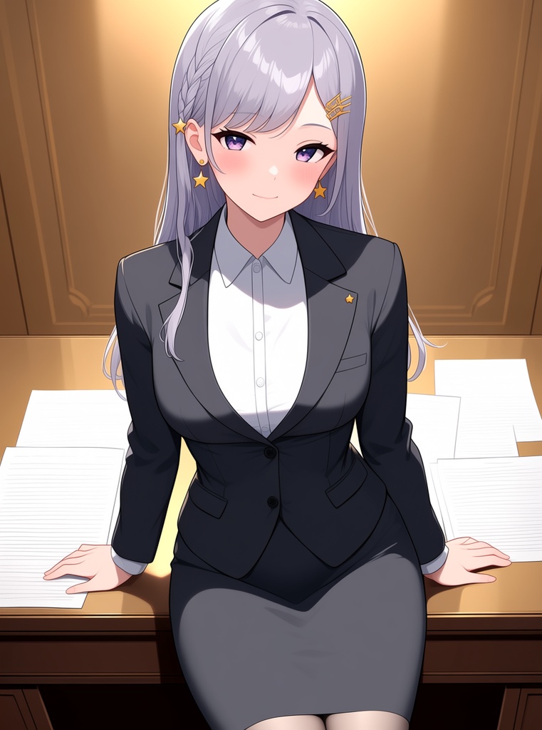 【AI生成/オリジナルキャラ】星詠ルナ 衣装違いイラスト集 Vol.6 - 消防士・気球パイロット・灯台守など10種の衣装50枚