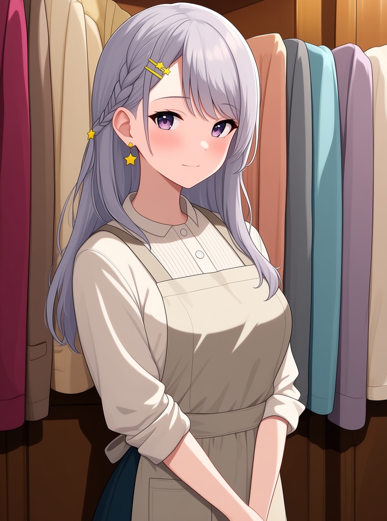 【AI生成/オリジナルキャラ】星詠ルナ 衣装違いイラスト集 Vol.7 - キャンドル職人・花火職人・氷彫刻家など10種の衣装50枚