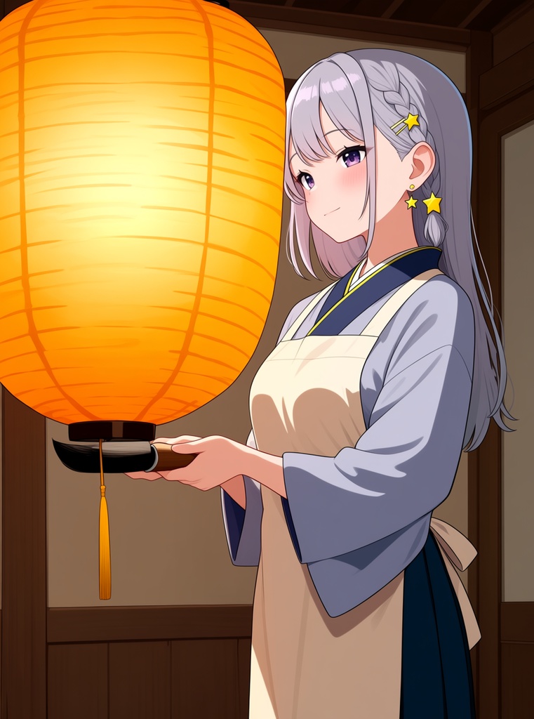 【AI生成/オリジナルキャラ】星詠ルナ 衣装違いイラスト集 Vol.7 - キャンドル職人・花火職人・氷彫刻家など10種の衣装50枚