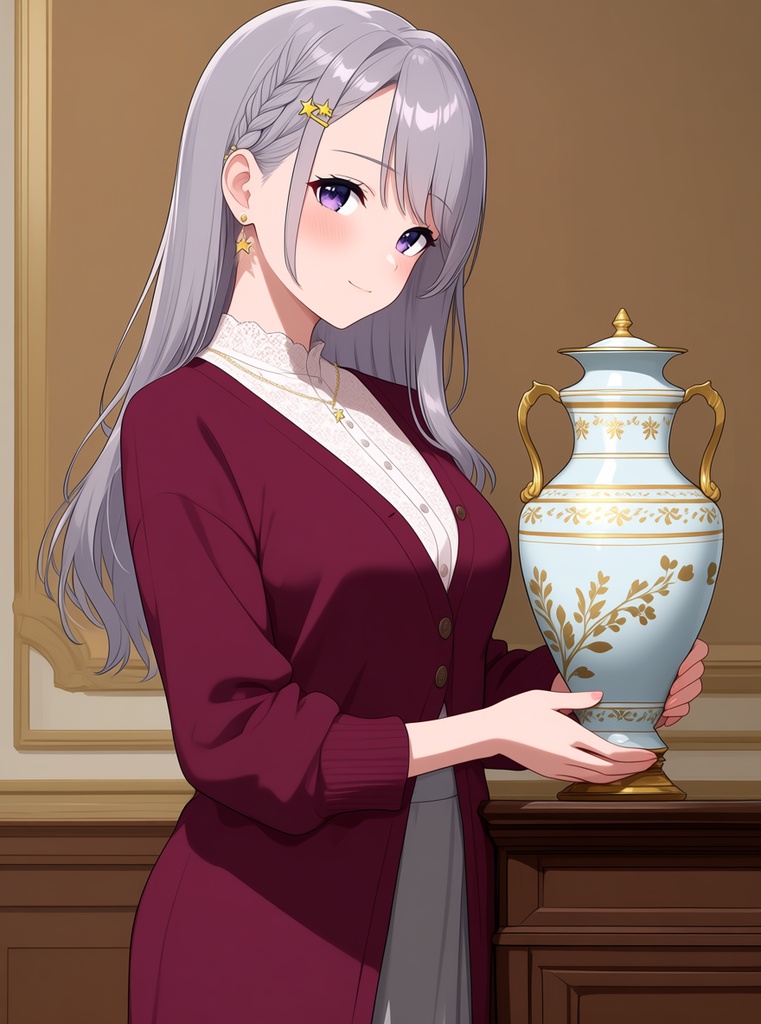 【AI生成/オリジナルキャラ】星詠ルナ 衣装違いイラスト集 Vol.7 - キャンドル職人・花火職人・氷彫刻家など10種の衣装50枚