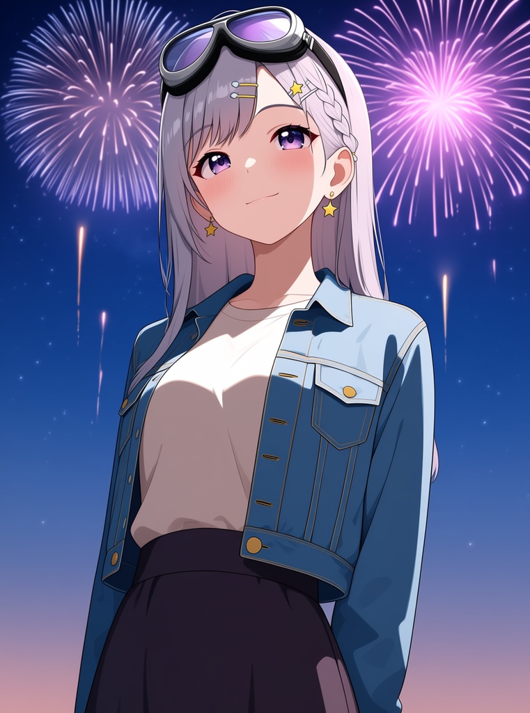 【AI生成/オリジナルキャラ】星詠ルナ 衣装違いイラスト集 Vol.7 - キャンドル職人・花火職人・氷彫刻家など10種の衣装50枚