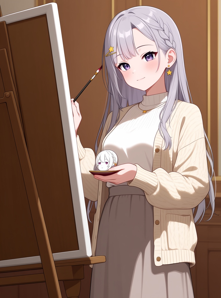 【AI生成/オリジナルキャラ】星詠ルナ 衣装違いイラスト集 Vol.8 - マジシャン・星占い師・バレエダンサーなど10種の衣装50枚
