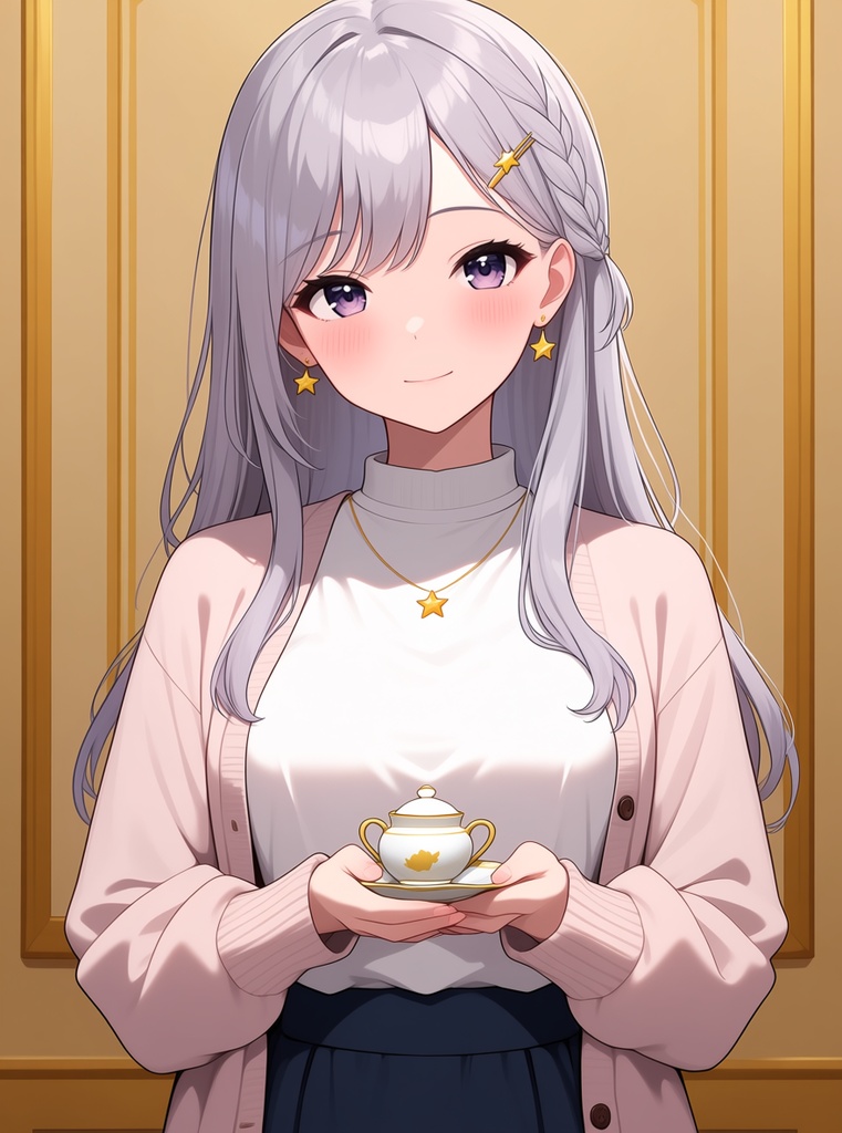 【AI生成/オリジナルキャラ】星詠ルナ 衣装違いイラスト集 Vol.8 - マジシャン・星占い師・バレエダンサーなど10種の衣装50枚