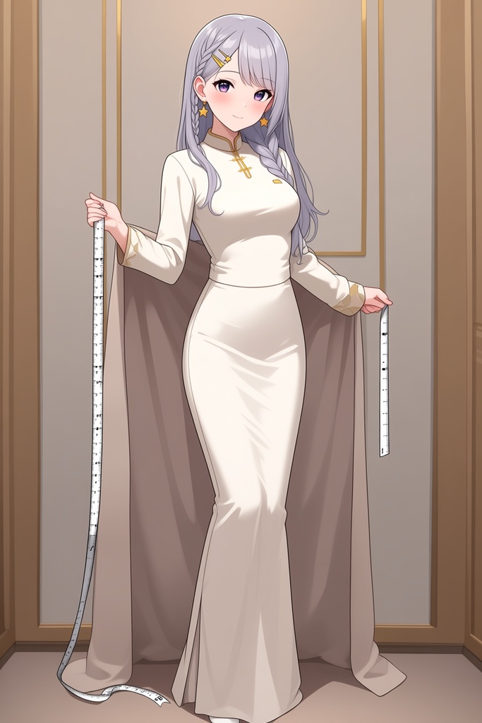 【AI生成/オリジナルキャラ】星詠ルナ 衣装違いイラスト集 Vol.9 - 声優・スタイリスト・ステンドグラス作家など10種の衣装50枚