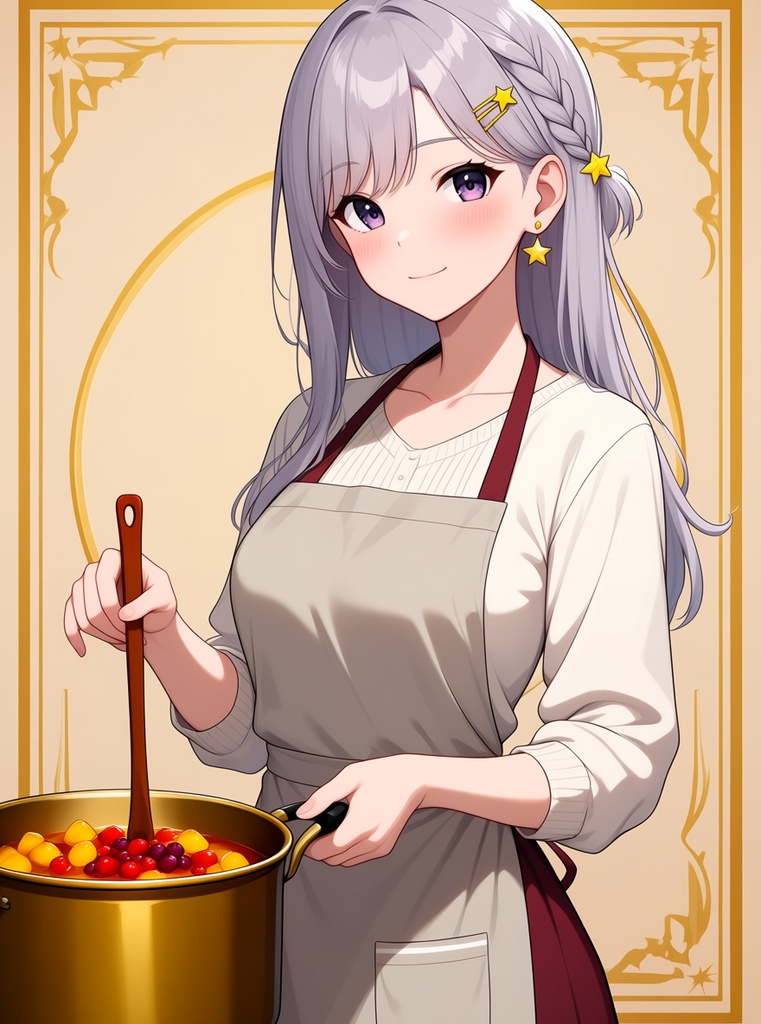 【AI生成/オリジナルキャラ】星詠ルナ 衣装違いイラスト集 Vol.10 - ショコラティエ・コーヒー焙煎士・サーカス団長など10種の衣装50枚
