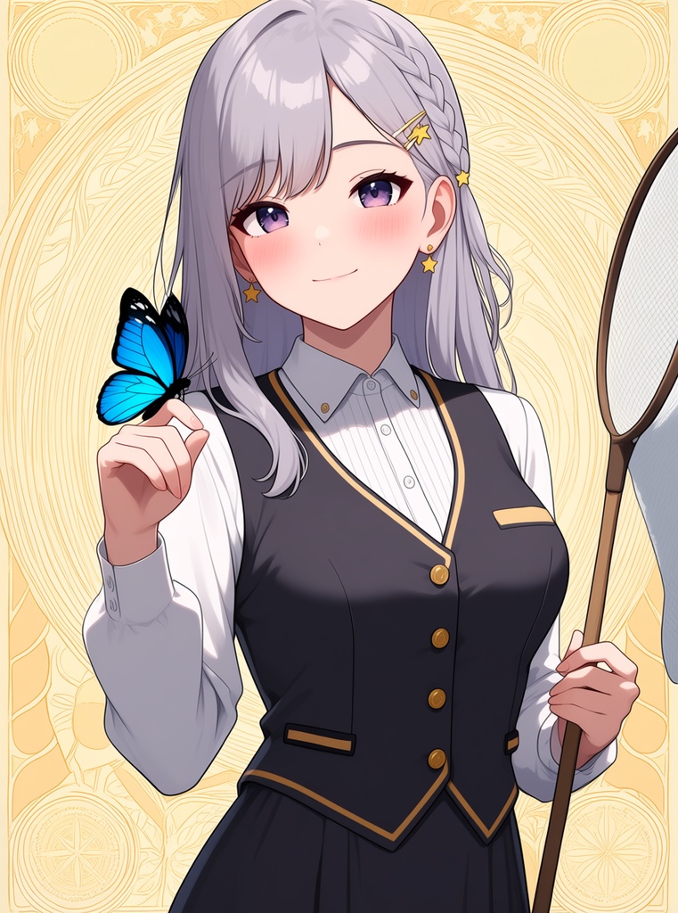 【AI生成/オリジナルキャラ】星詠ルナ 衣装違いイラスト集 Vol.11 - 考古学者・ホテルコンシェルジュ・バーテンダーなど10種の衣装50枚