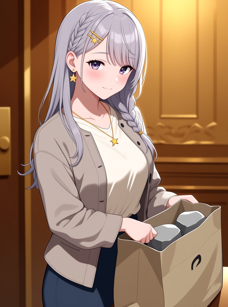 【AI生成/オリジナルキャラ】星詠ルナ 衣装違いイラスト集 Vol.11 - 考古学者・ホテルコンシェルジュ・バーテンダーなど10種の衣装50枚