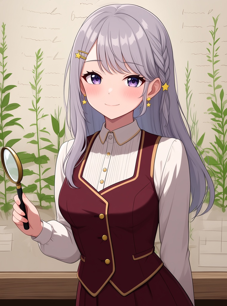 【AI生成/オリジナルキャラ】星詠ルナ 衣装違いイラスト集 Vol.11 - 考古学者・ホテルコンシェルジュ・バーテンダーなど10種の衣装50枚