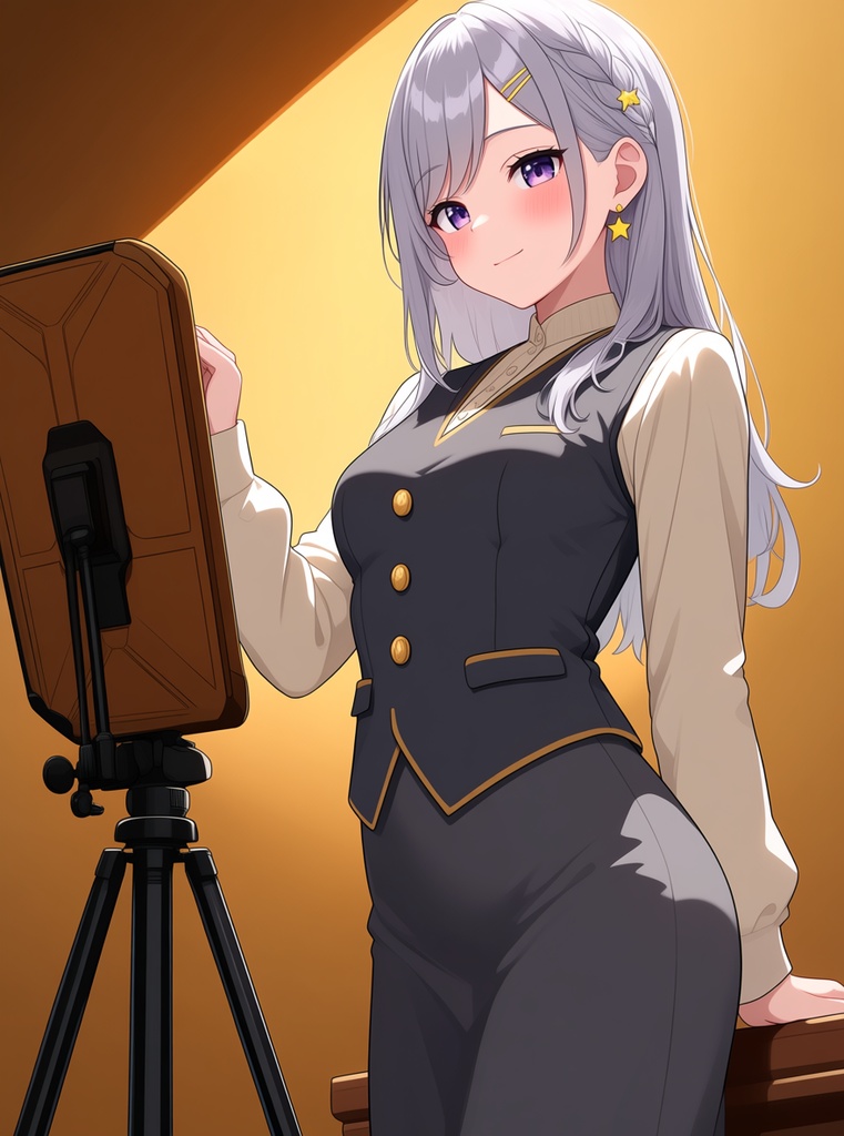【AI生成/オリジナルキャラ】星詠ルナ 衣装違いイラスト集 Vol.12 - 寿司職人・折り紙作家・酒蔵の杜氏など10種の衣装50枚