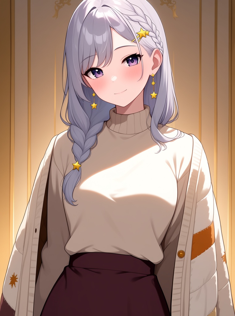 【AI生成/オリジナルキャラ】星詠ルナ 衣装違いイラスト集 Vol.13 - 木彫り職人・切り絵作家・りんご狩り農家など10種の衣装50枚