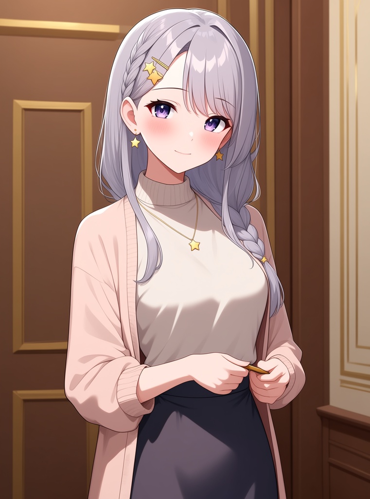 【AI生成/オリジナルキャラ】星詠ルナ 衣装違いイラスト集 Vol.13 - 木彫り職人・切り絵作家・りんご狩り農家など10種の衣装50枚