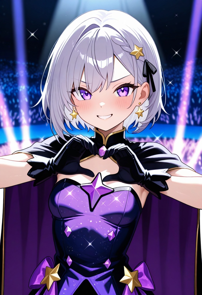 【AI生成/オリジナルキャラ】星詠ステラ 衣装違いイラスト集 Vol.1 - プラネタリウムスタッフ・アイドル・天文台職員など10種の衣装50枚