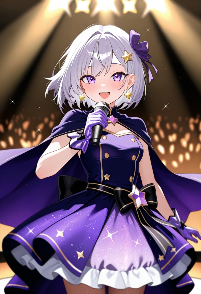 【AI生成/オリジナルキャラ】星詠ステラ 衣装違いイラスト集 Vol.1 - プラネタリウムスタッフ・アイドル・天文台職員など10種の衣装50枚