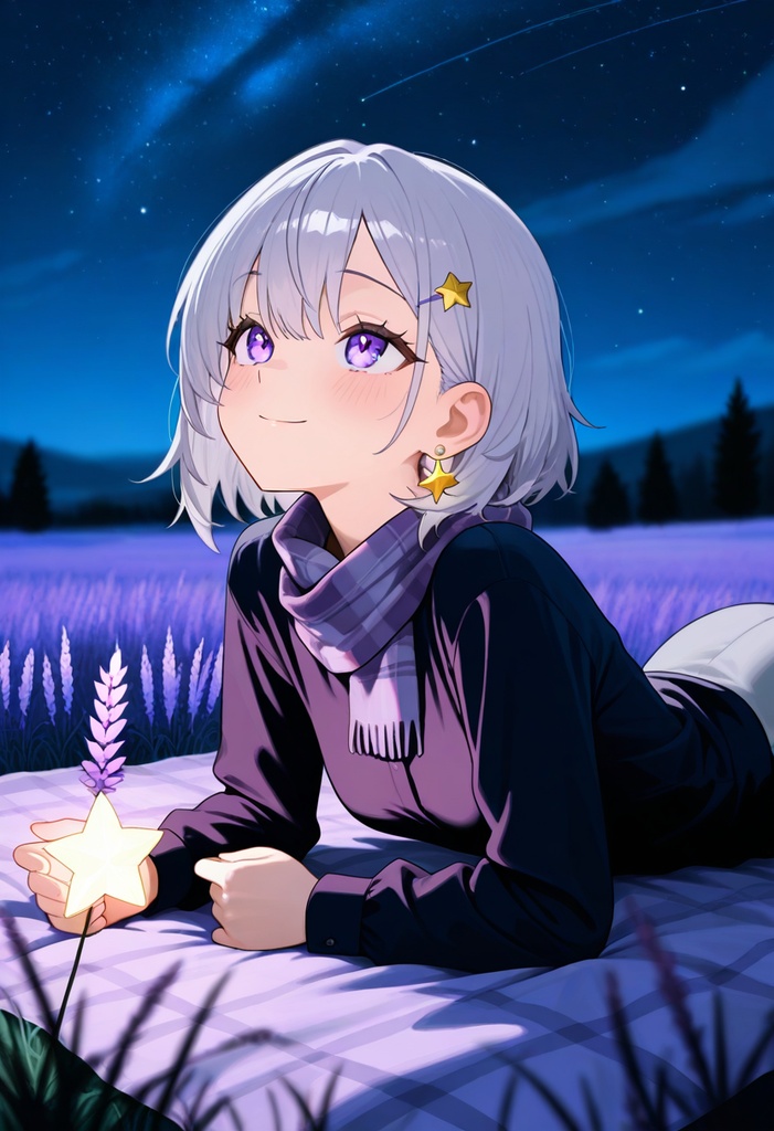 【AI生成/オリジナルキャラ】星詠ステラ 衣装違いイラスト集 Vol.1 - プラネタリウムスタッフ・アイドル・天文台職員など10種の衣装50枚