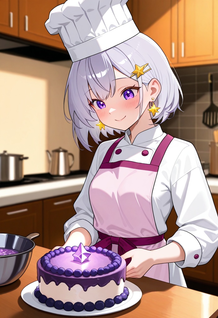 【AI生成/オリジナルキャラ】星詠ステラ 衣装違いイラスト集 Vol.2 - クリスマス・パティシエ・バレエダンサーなど10種の衣装50枚(ルナお揃い)
