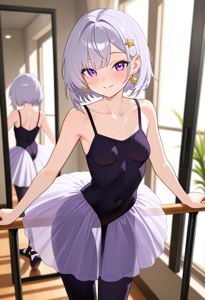 【AI生成/オリジナルキャラ】星詠ステラ 衣装違いイラスト集 Vol.2 - クリスマス・パティシエ・バレエダンサーなど10種の衣装50枚(ルナお揃い)