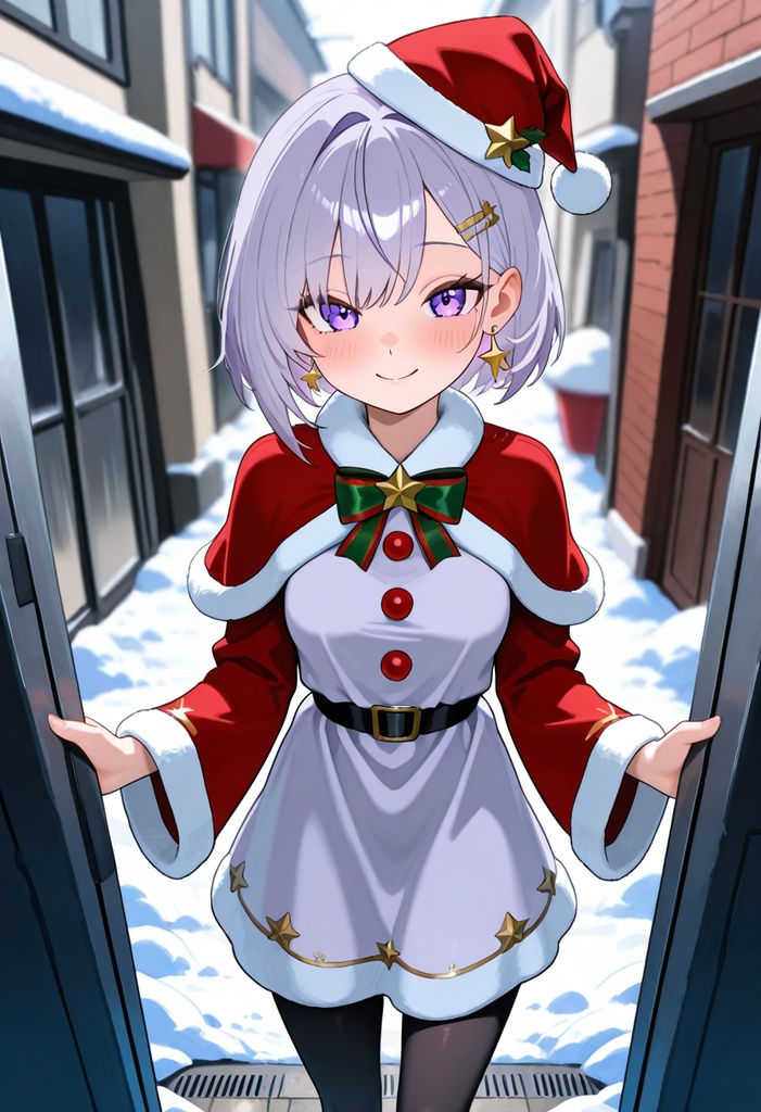 【AI生成/オリジナルキャラ】星詠ステラ 衣装違いイラスト集 Vol.2 - クリスマス・パティシエ・バレエダンサーなど10種の衣装50枚(ルナお揃い)