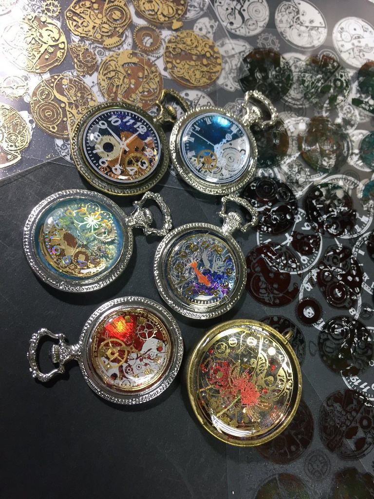 A6 時計・和風魔法陣