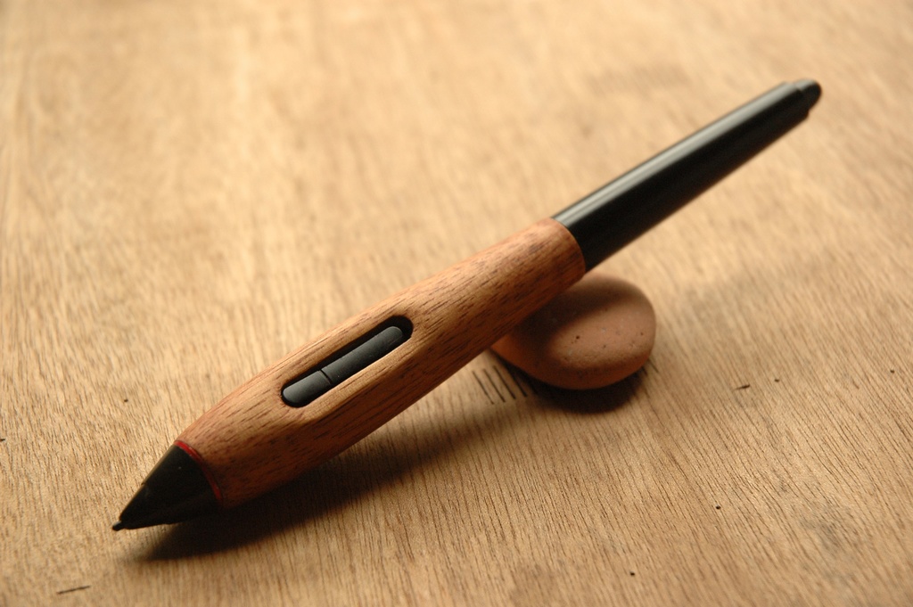 葉車堂 グレイングリップ LITE (ブラウン色) WACOM/XP-PEN/XenceLabs