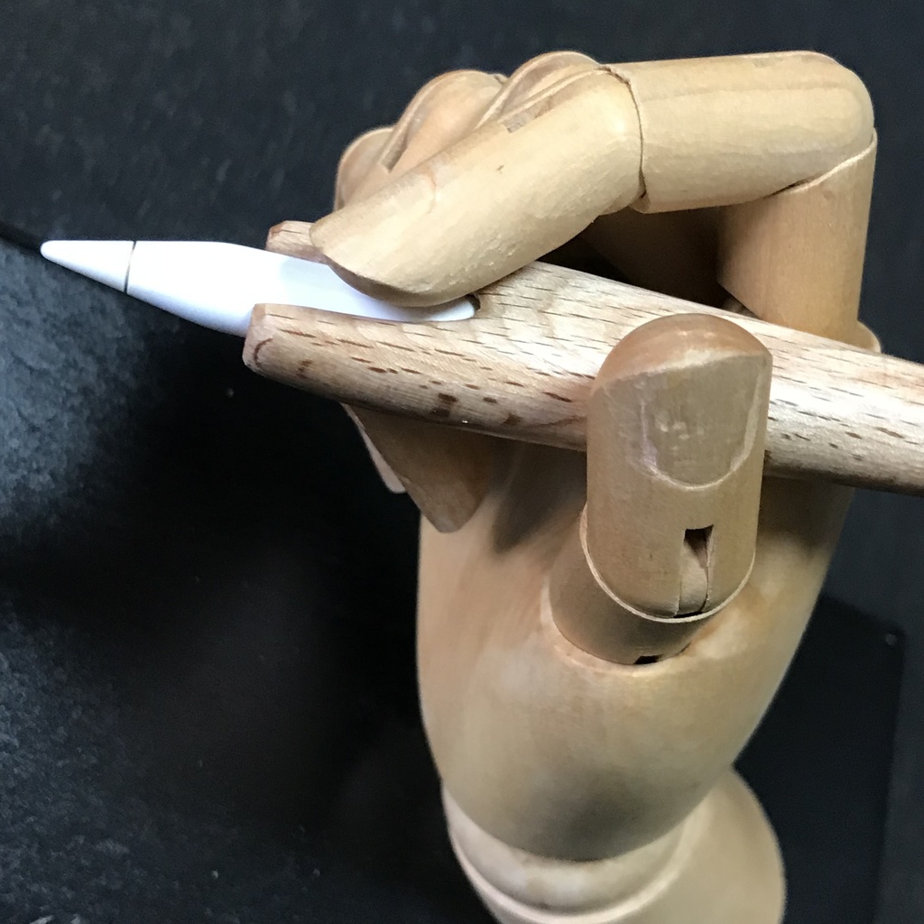 Apple Pencil用 太径《絵仕事グリップ PRO 》充電可能タイプ / タッチ可能タイプ