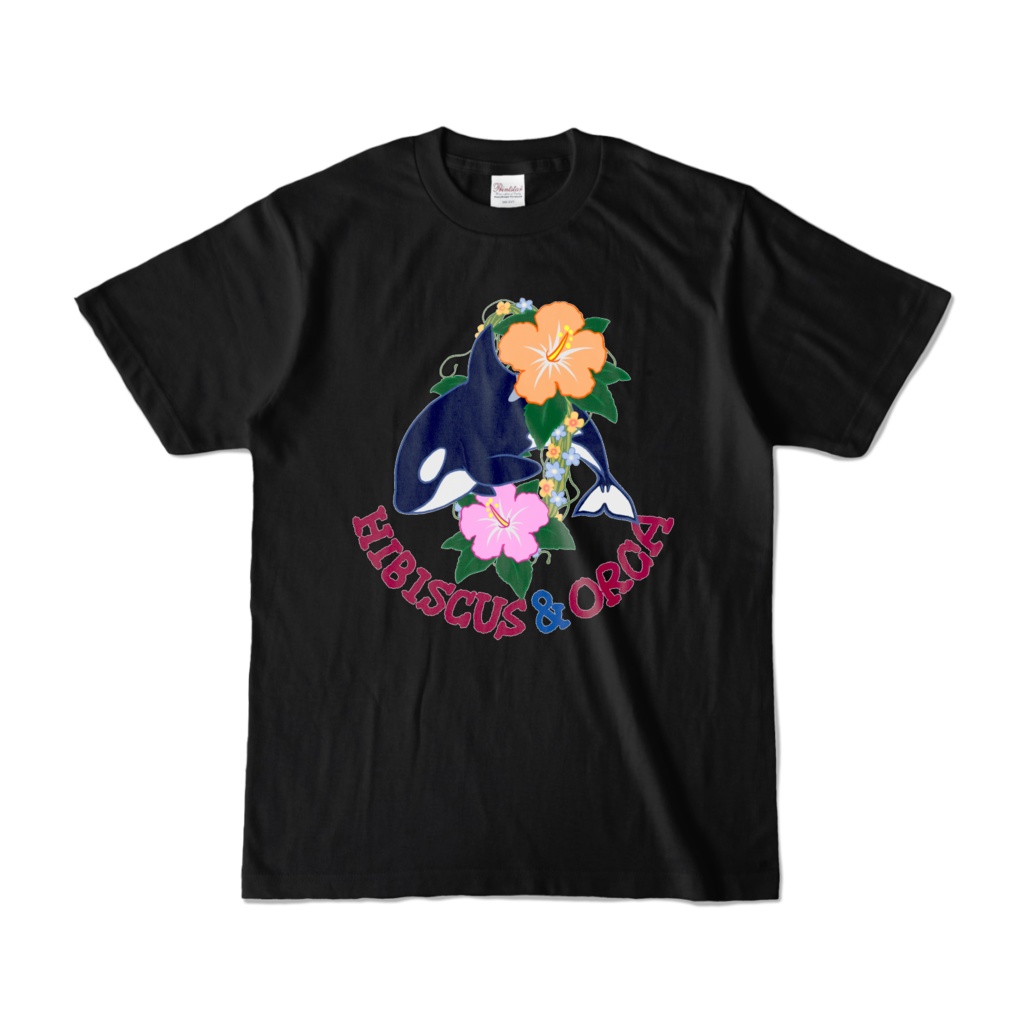 ハイビスカス&オルカTシャツ