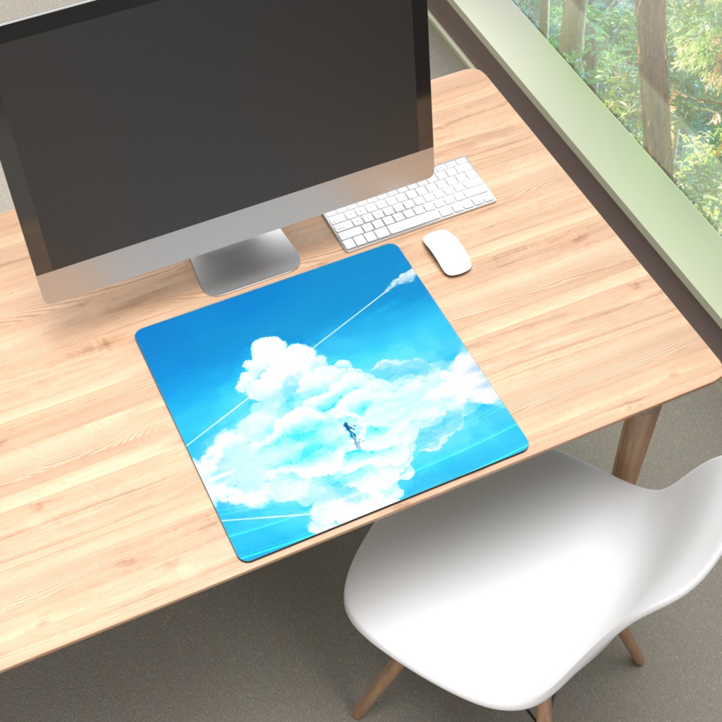 キャラは添えるだけデスクマット