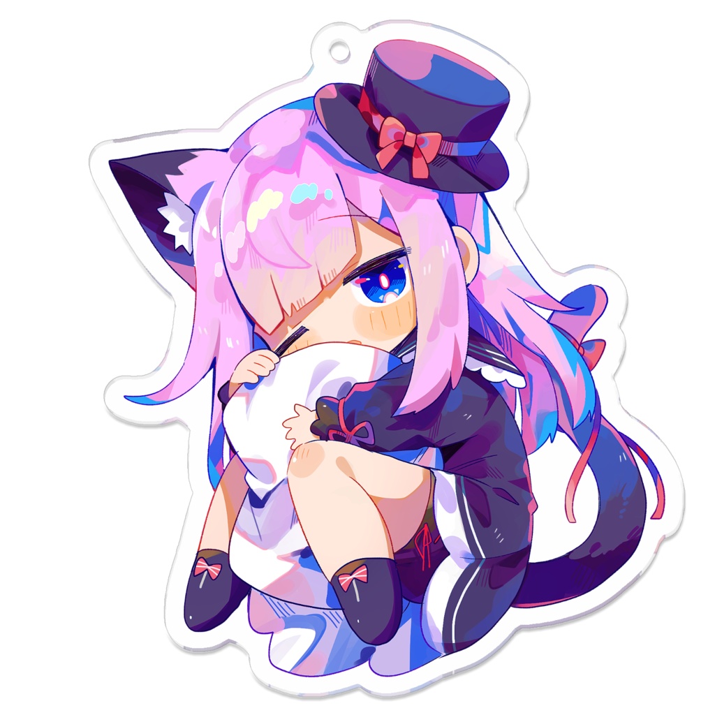 お布団にぃ１周年記念アクリルキーホルダー