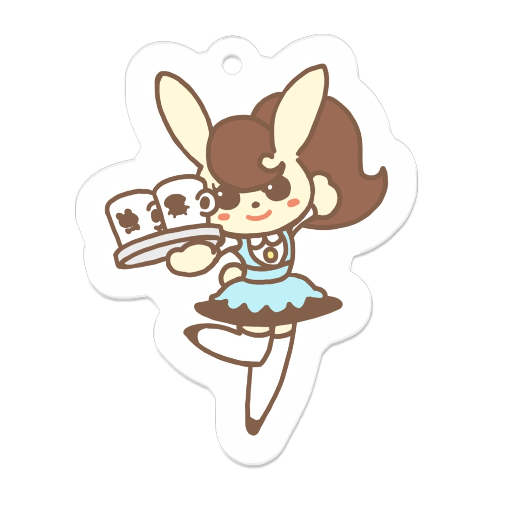 パンダ探偵ぱんたん_アクリルキーホルダー_ポニコ