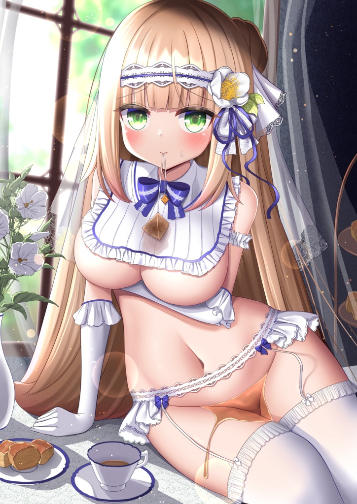 給仕のアールグレイちゃんとティータイムタペストリー