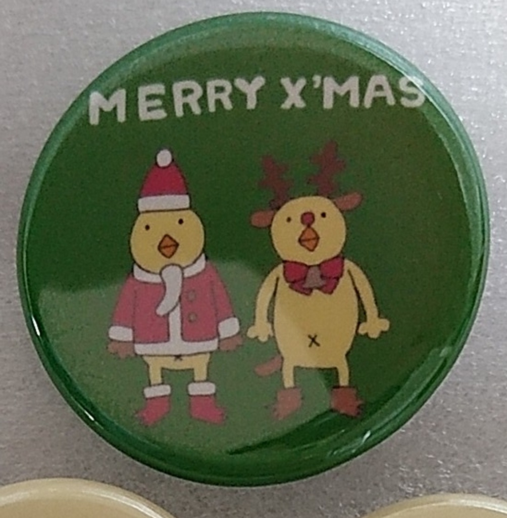 ぴよクリスマス缶バッチ