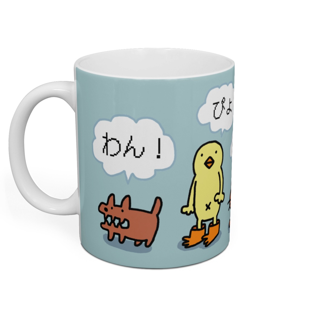 ぴよマグ犬さん猫さんと一緒(ブルー)