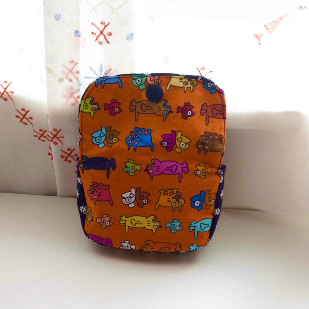 キテレツねこのスナップボタンポーチ(sold out)