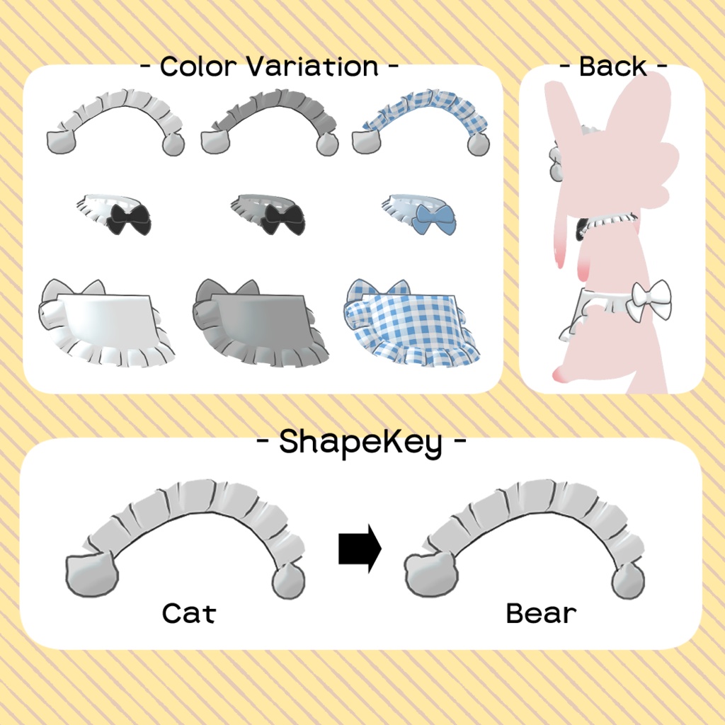 【FREE】ムルル用のフリルエプロン