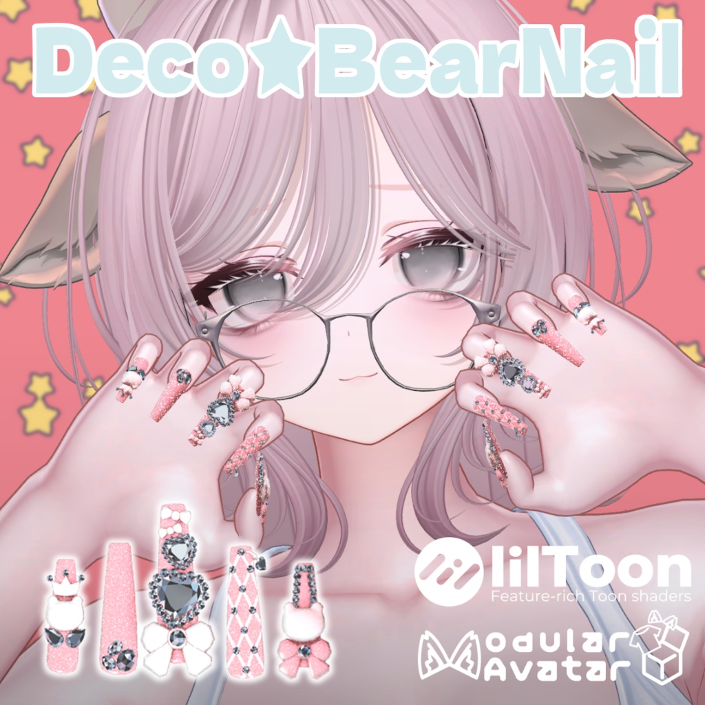 FREE🤍Deco★BearNail🤍