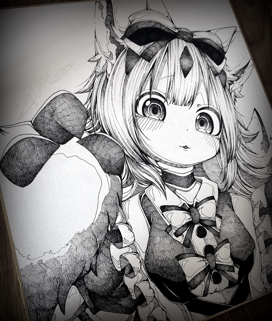 メイドインアビス メイド服ファプタ 色紙 原画 イラスト