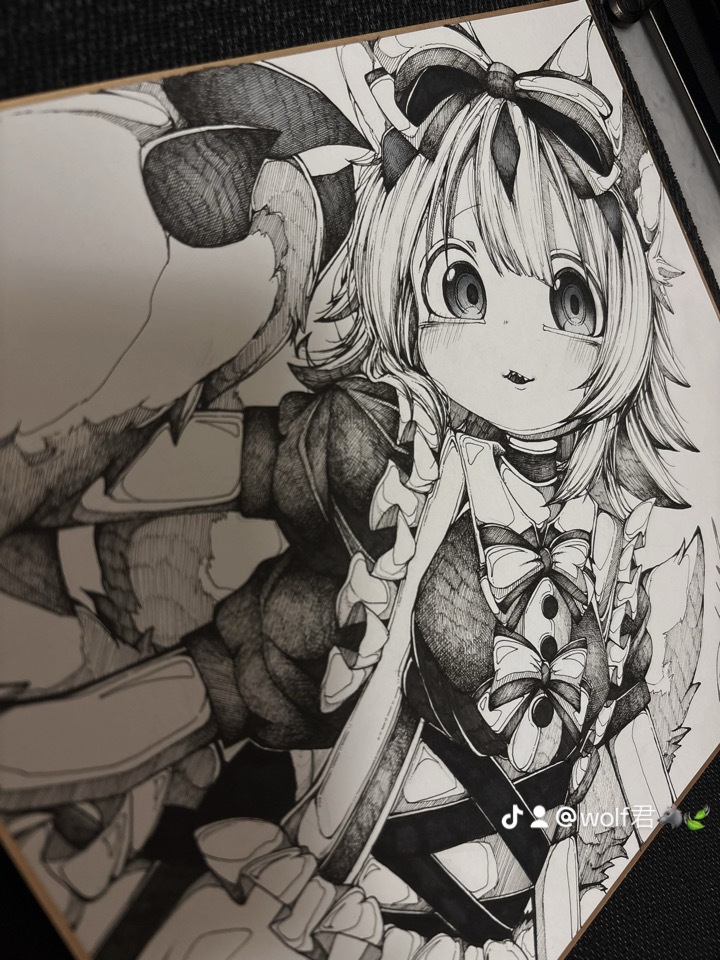メイドインアビス メイド服 ファプタ 色紙 原画 イラスト