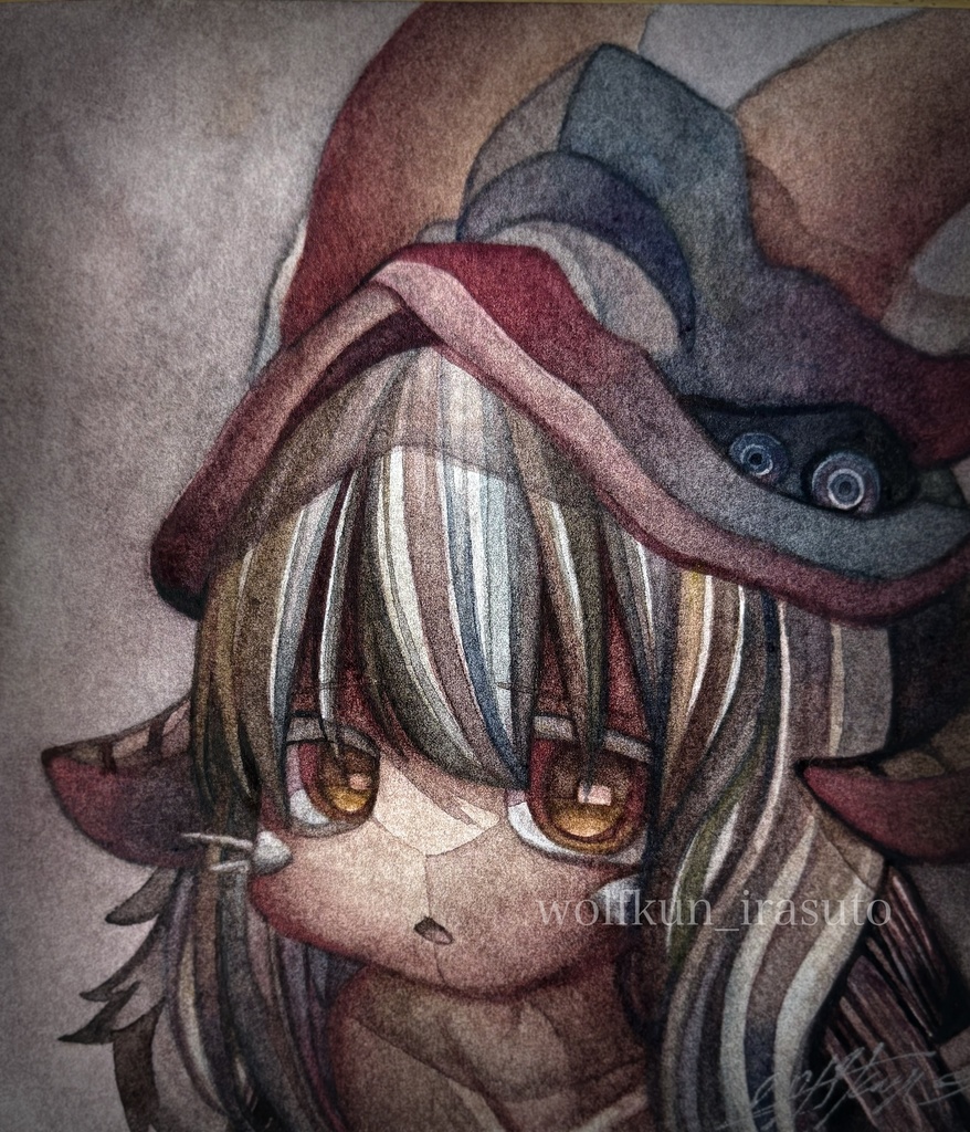 メイドインアビス ナナチ 水彩 原画 色紙 イラスト