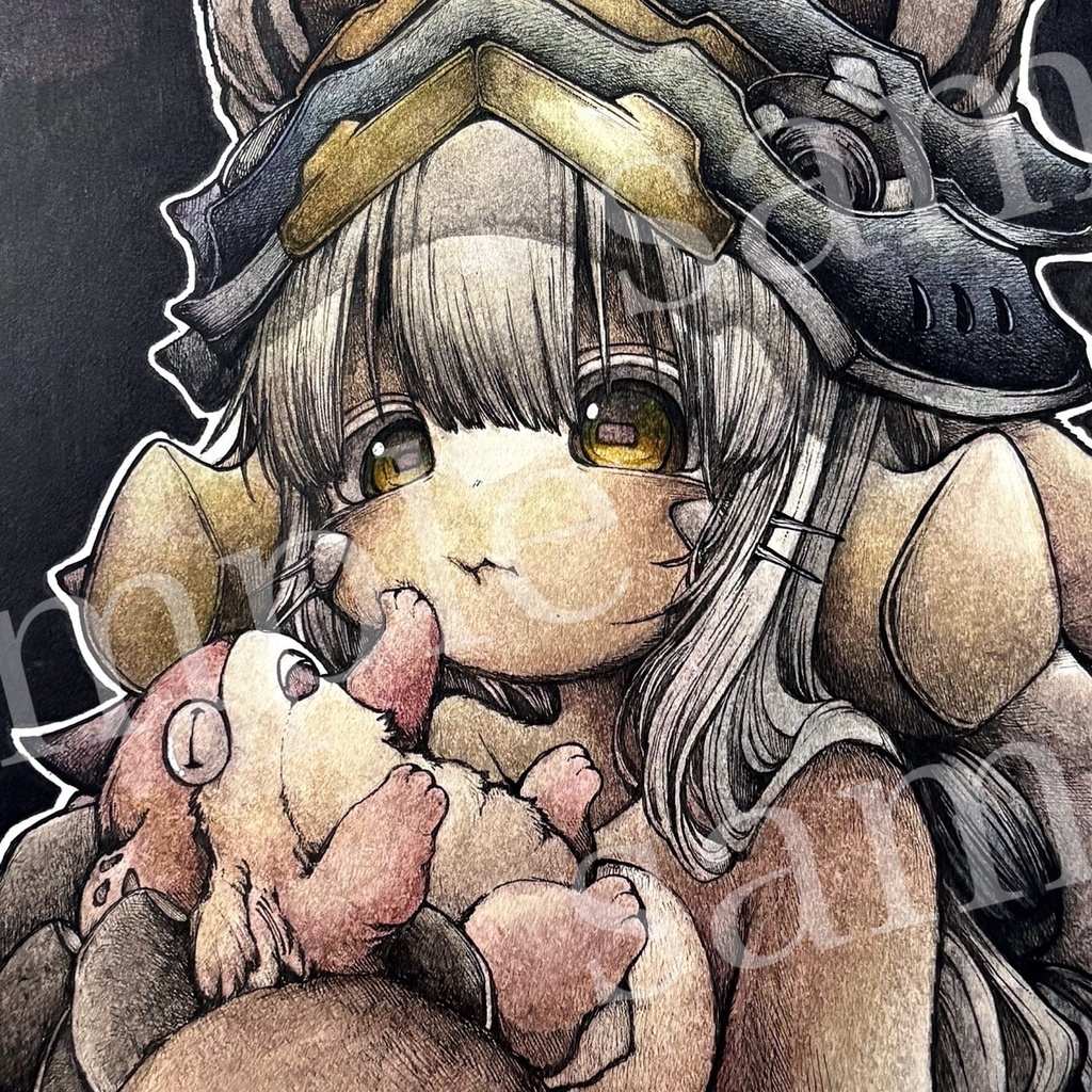 メイドインアビス ナナチ&メイニャ 水彩画